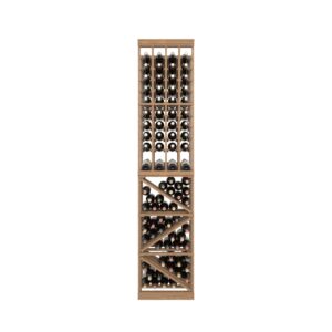 04 Column Rack with Display Row & BIN Storage - 750ml Bottles