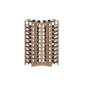 04 Column Curved Corner Base Rack with Display Row - 750ml Bottles
